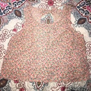 Floral Open Back Crop Top