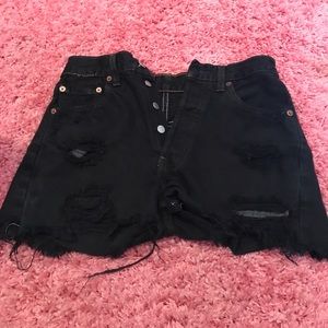 Levi's 501 Back ripped jean shorts
