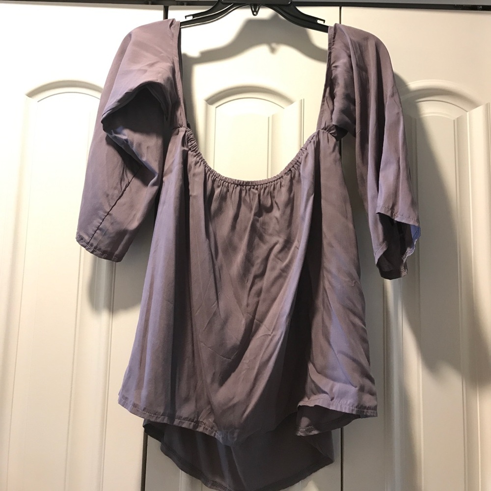 Off the shoulder taupe Blouse