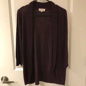 Purple cardigan