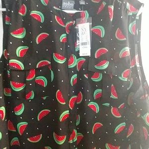 BRAND NEW sleeveless summer blouse