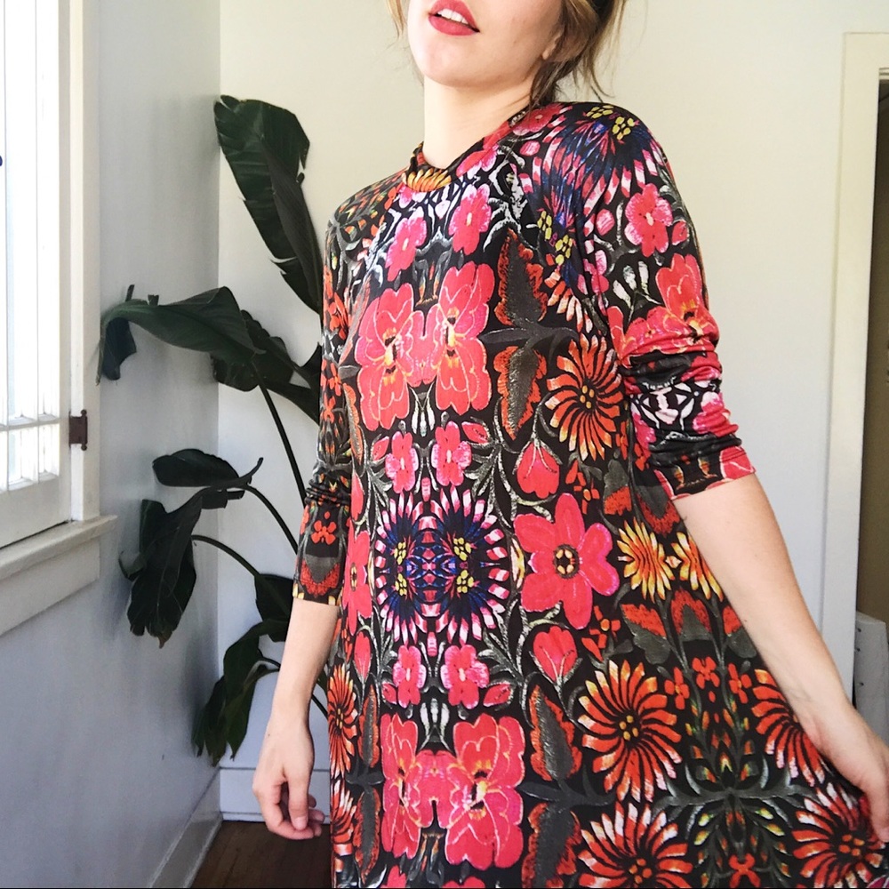 FREE PEOPLE NEW ROMANTICS FIESTA FLORAL DRESS
