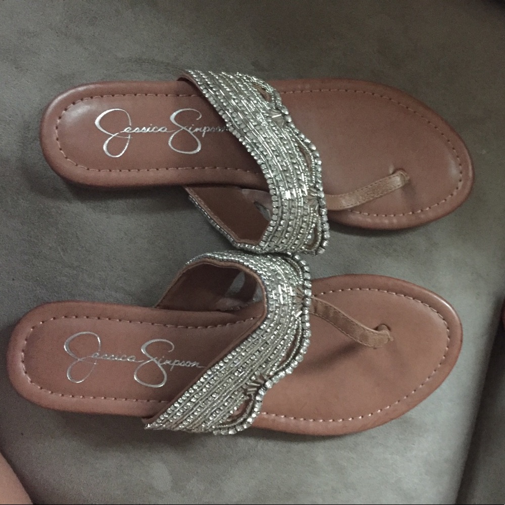 Jessica Simpson jeweled sandals
