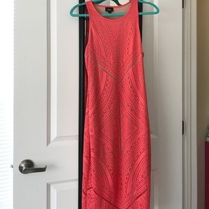 Coral maxi dress