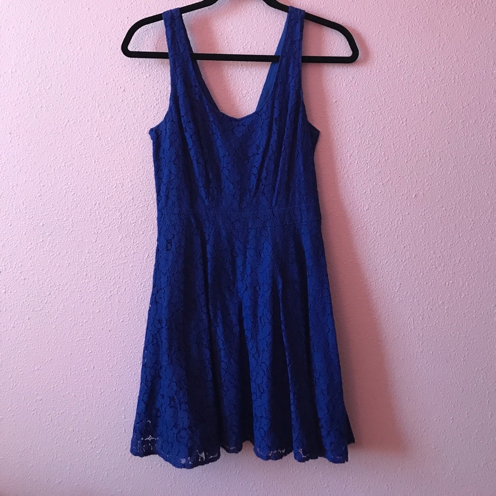 Navy blue lace dress