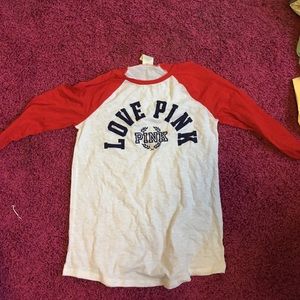 VS pink baseball tee