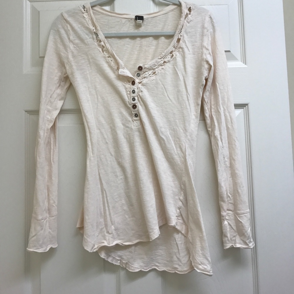 Light Pink Free People Shirt