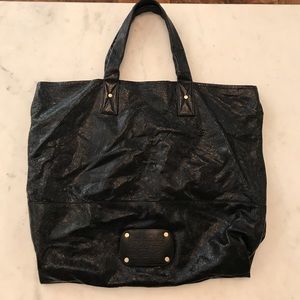 Black Leather Juicy Couture Tote