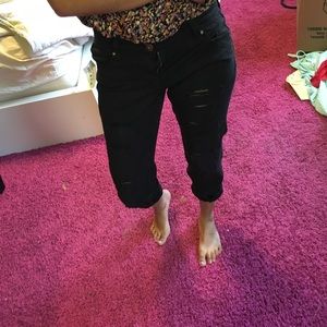 NWT pacsun black ripped skinny boyfriend jeans