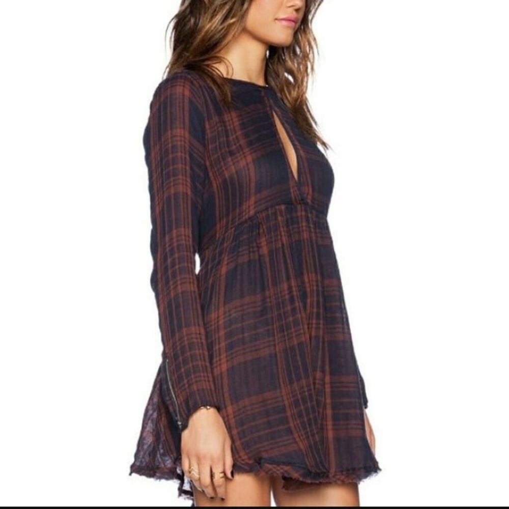 Free People Flannel Dress