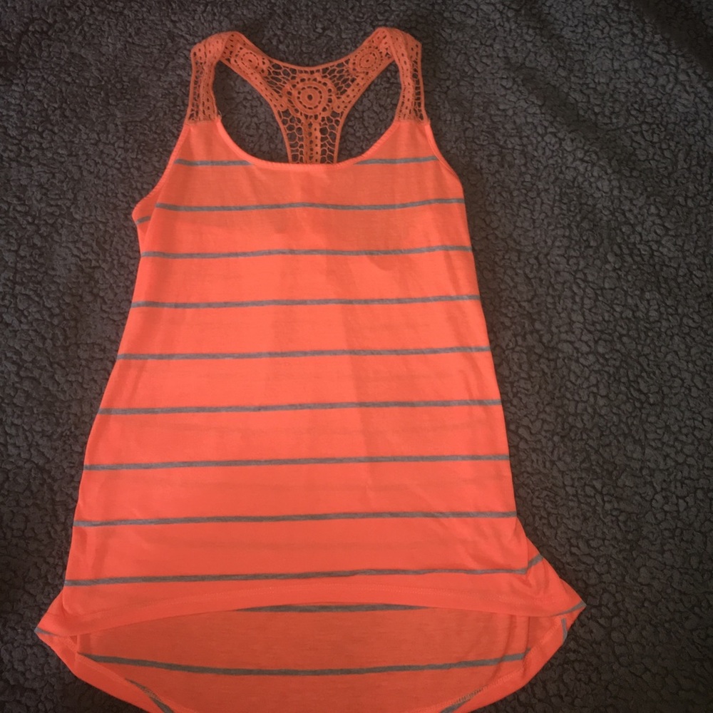OP bright orange tank top