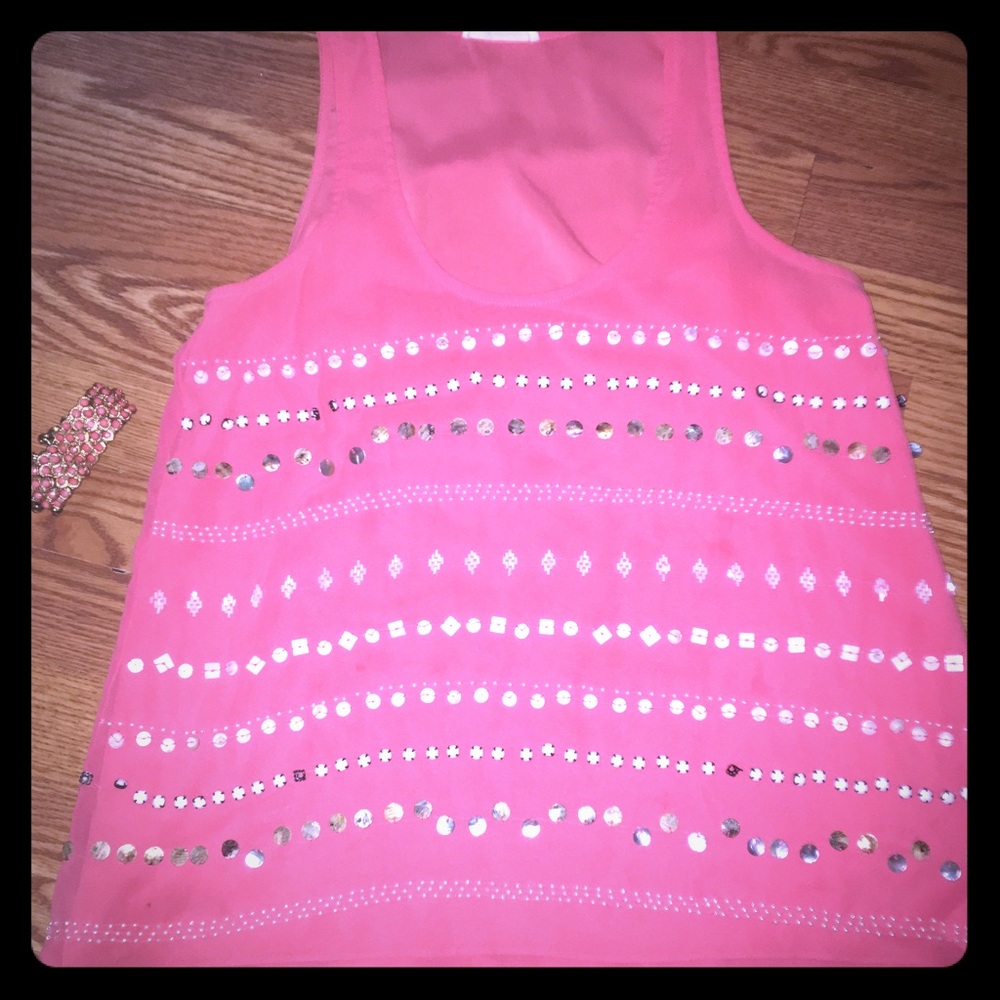 Sugarlips Sheer top embellished with beading