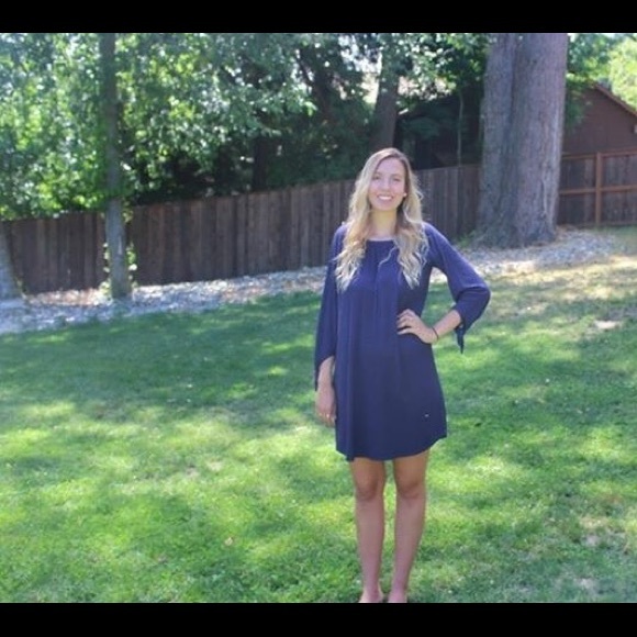 Plume & Thread On/Off Shoulder Tunic w/Tie Sleeve - Picture 3 of 4