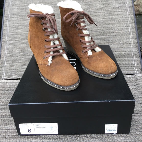J. Crew Shoes - J. Crew Mcalister shearling wedge boots