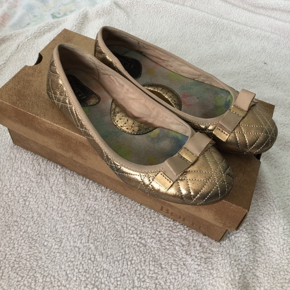 Gold flats size 7m