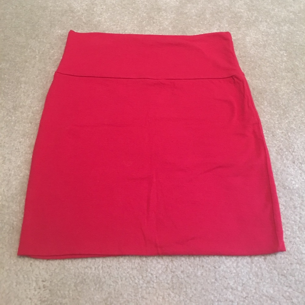 Wet seal red cotton mini skirt- NWOT