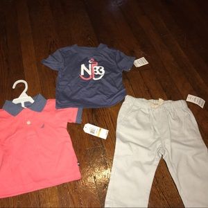 Authentic Nautica 3 piece 12 month set