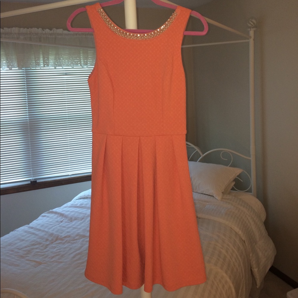 👠Final Sale👠Francesca's Beautiful Coral Dress