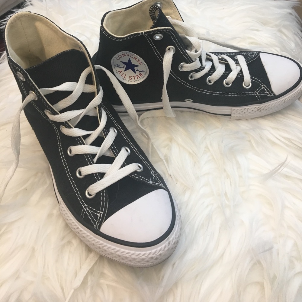 Black high top Converse