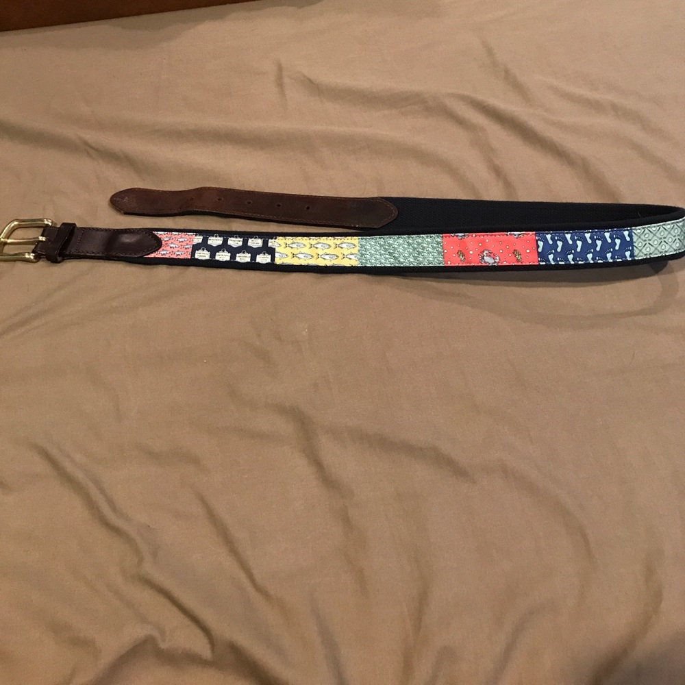 Vineyard vines patchwork belt