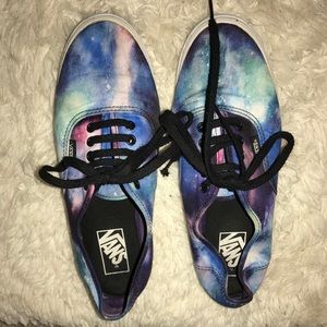 like new, Cosmic Galaxy Authentic Lo Pro Vans