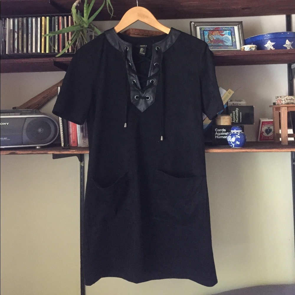 Forever 21 black tunic dress