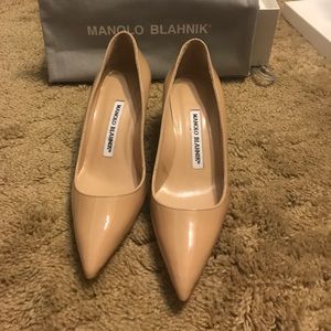 Nude Manolo Blahnik Heels