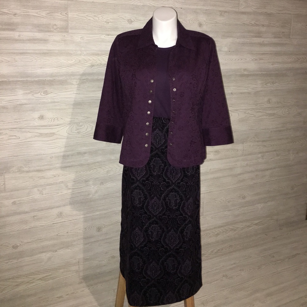 Skirt, tee and jacket sz 16/XL byChristopher&Banks