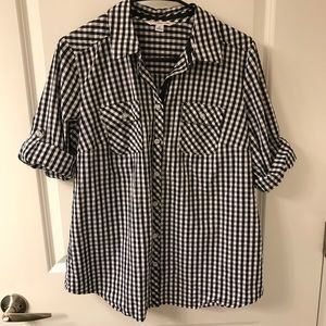 Gingham Button Up