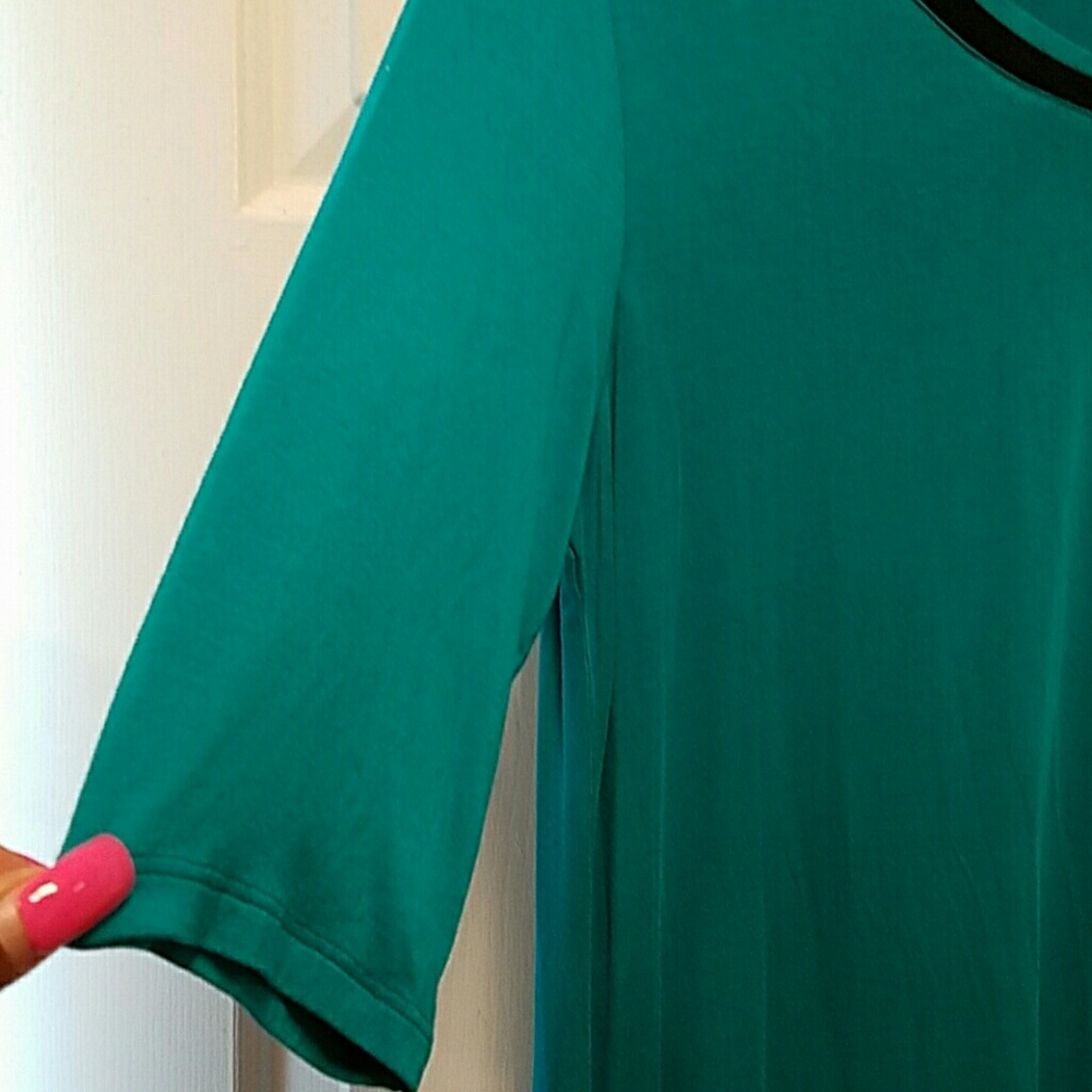 COMFORTABLE COTTON COLOR BLOCK DRESS - Picture 5 of 5