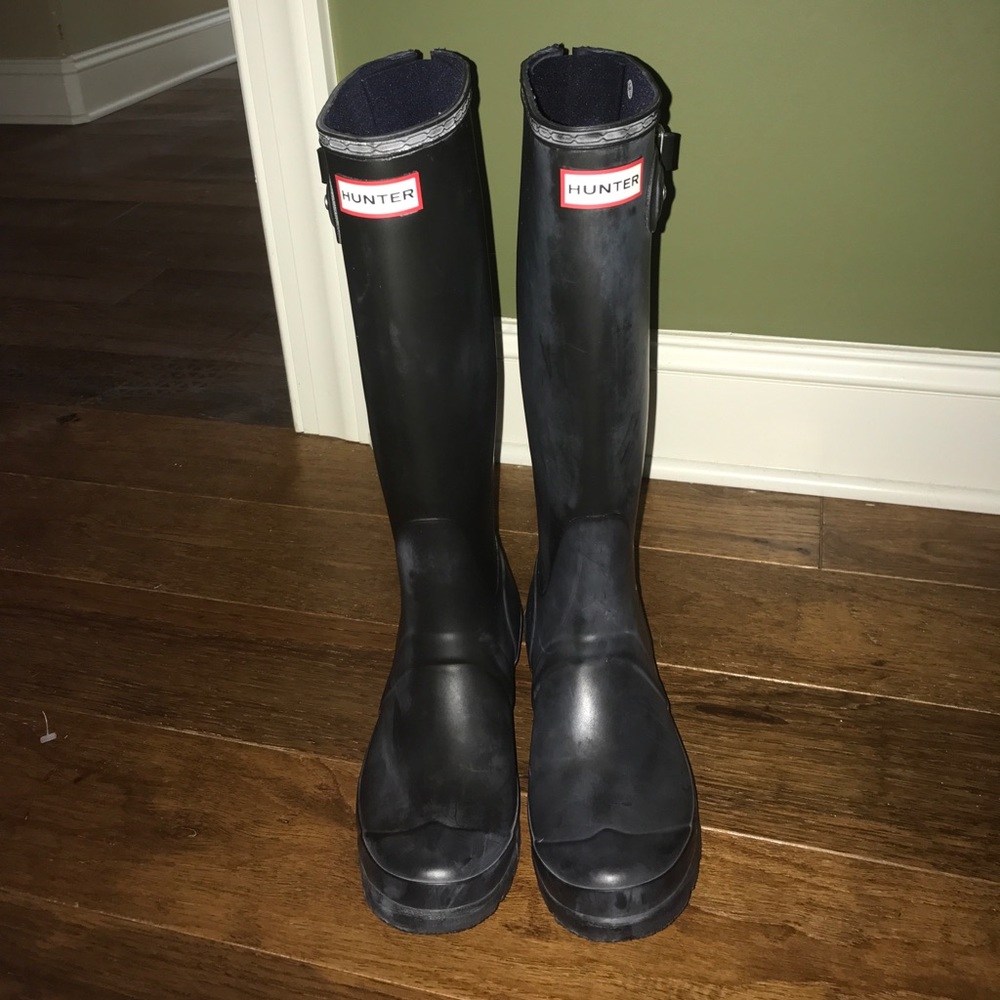 Matte Black Hunter Rain Boots!!!