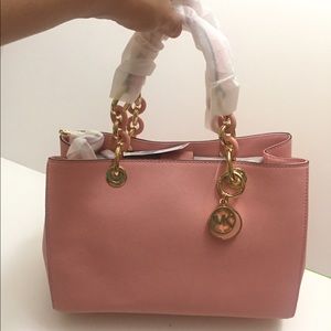 NWT MK Cynthia MD Satchel, pale pink