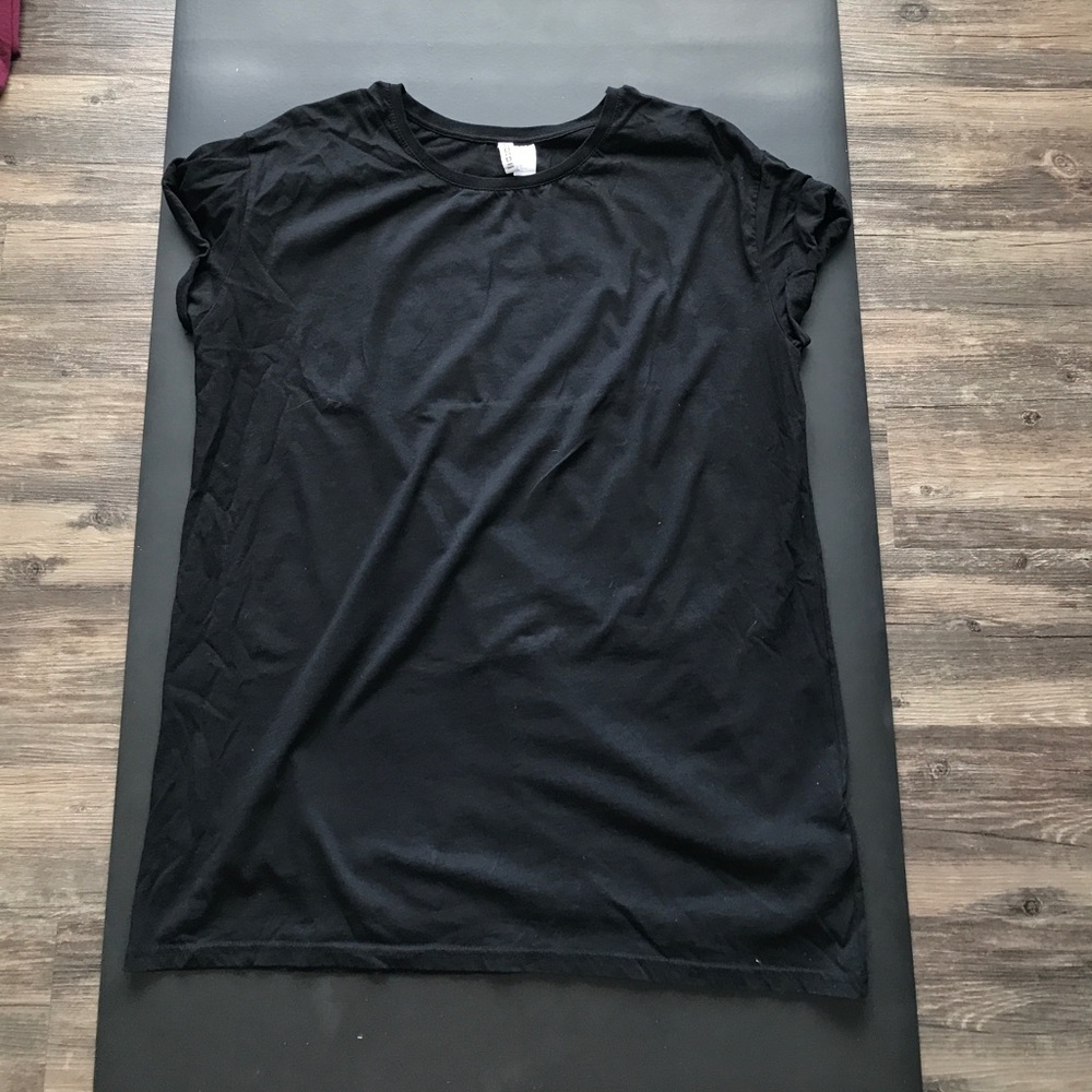 Black T-shirt dress
