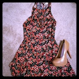 Hollister Skater Floral Dress Small