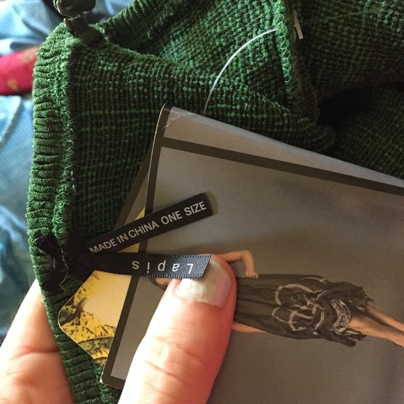 Beautiful Green Spaghetti Strap 'Satin Like' Dress - Picture 5 of 8