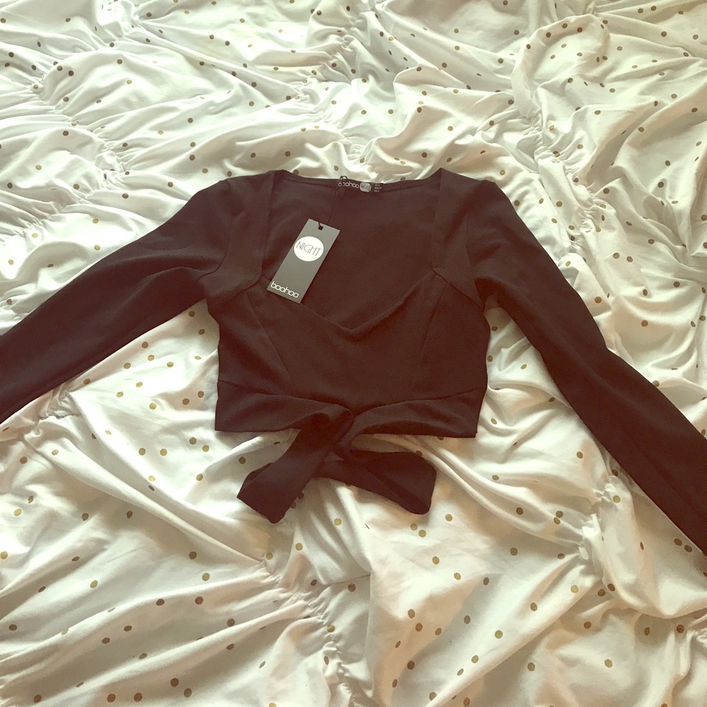 NWT long sleeve crop top