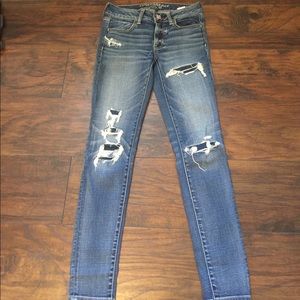 AE destroyed jeggings