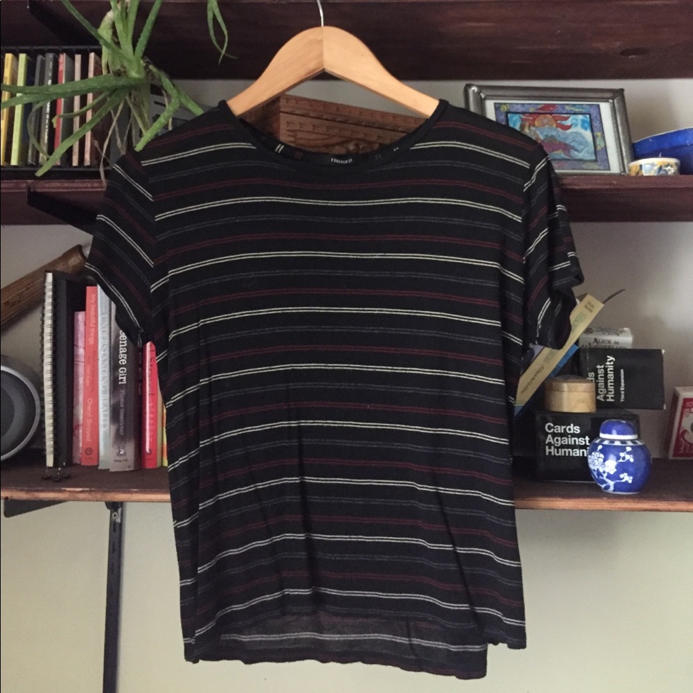 Forever 21 retro striped t-shirt