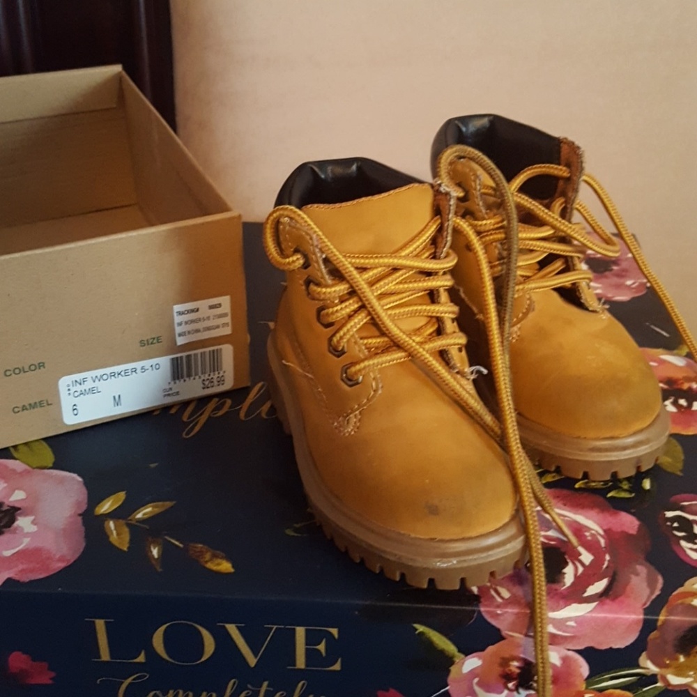 Tan Timberland inspired boots