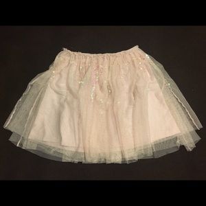 Pale pink sequin skirt
