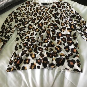 Gently Worn Leopard Print Cardigan