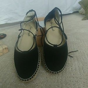 Free people marina lace up espidrilles