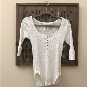 We the free (free people) quarter sleeve shirt