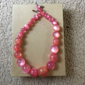 Chunky pink necklace