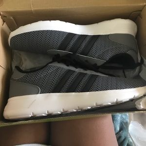 Brand new black and grey adidas Lite Racer