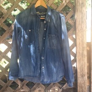 Madewell denim button up