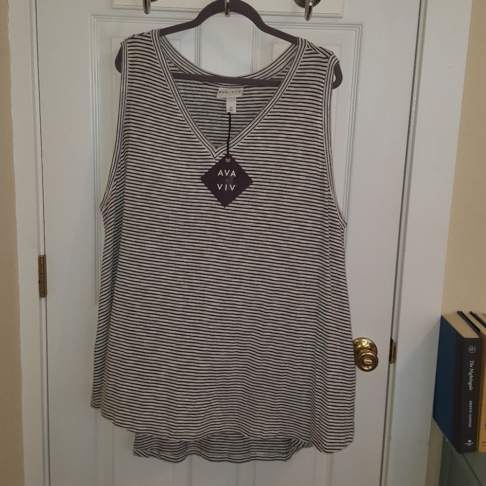 *NWT* PLUS SIZE AVA & VIV KNIT TANK (4x)