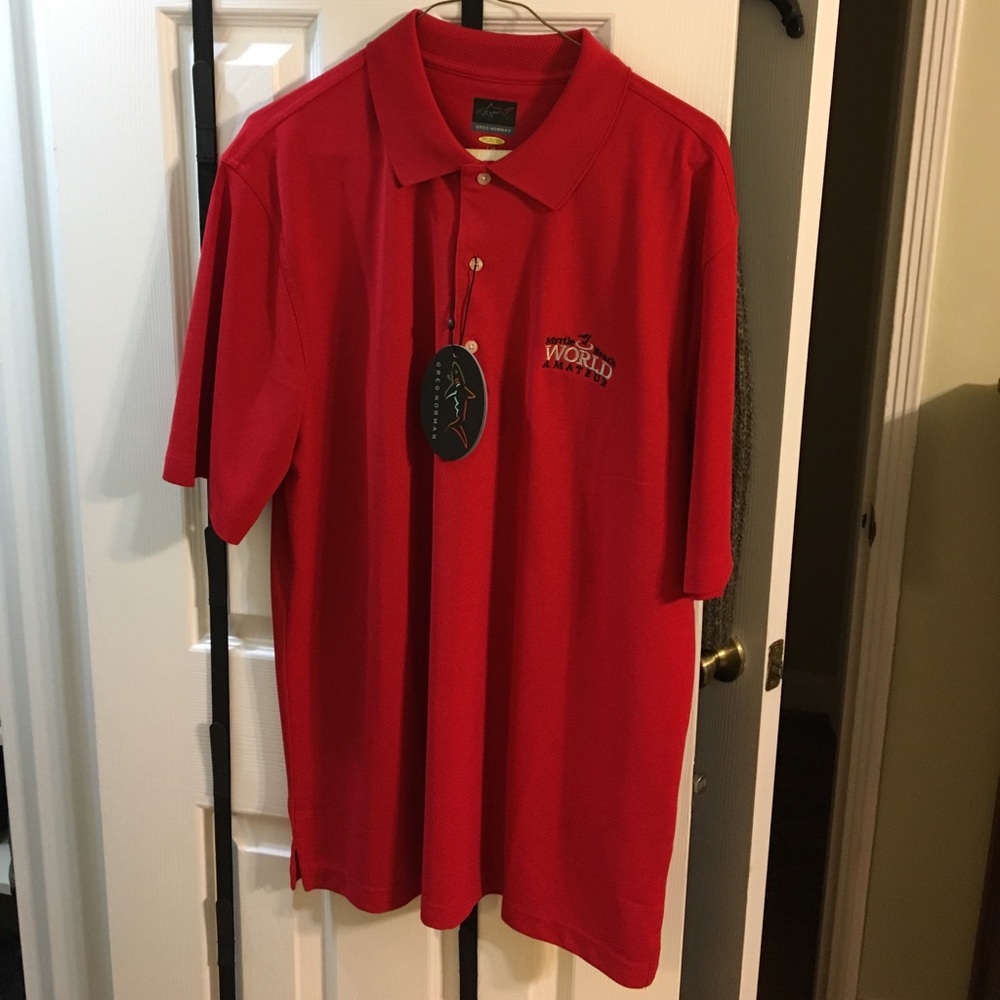 Greg Norman Play Dry large golf shirt