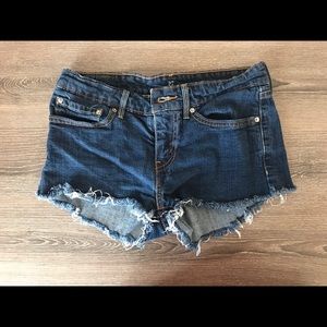 Levi cutoff shorts