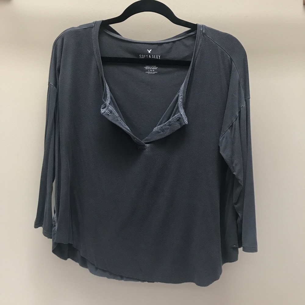 American Eagle loose 3/4 Length "SOFT & SEXY" tee
